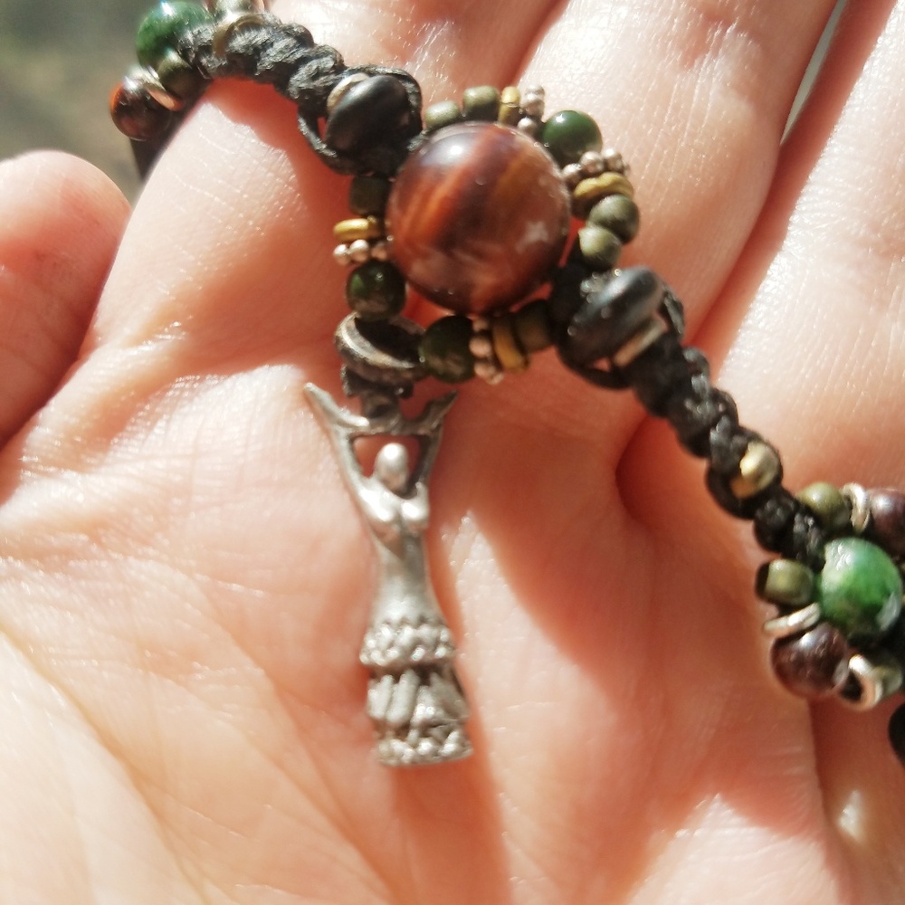 Beautiful beads and a lady